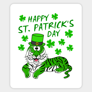 Happy St. Patrick’s Day 2022 Tiger Animal Lover Magnet